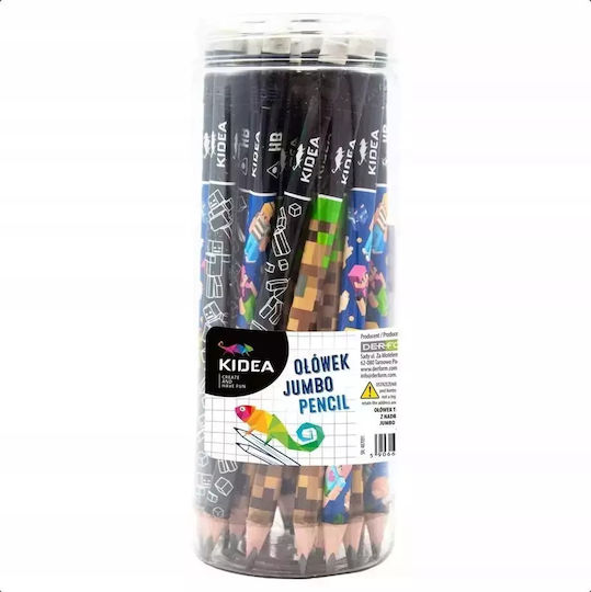 Jumbo Triangular Pencil Print A 28pcs Kidea