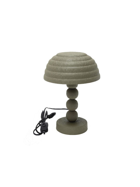 Next Metal Table Lamp with Green Shade and Base