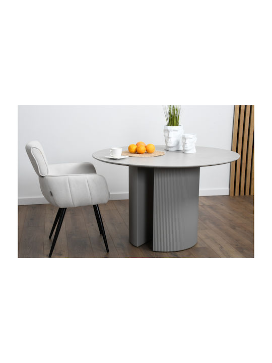 Verba Dining Room Fabric Chair Ecru