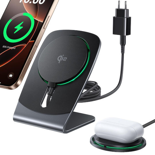 Iniu Inductive iPhone Charging Station 15W Qi2-certified Magnetic