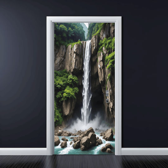 Decorațiune de Ușă cu Folie Imprimată Colorată Dimensiune 200 X 90cm Model Avx-dr21
