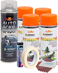 Alista Home για Ζάντες Αυτοκινήτου Πορτοκαλί 400ml