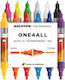 Molotow One4all Markere Acrilice Asortate 1,5 mm Set 12 buc.