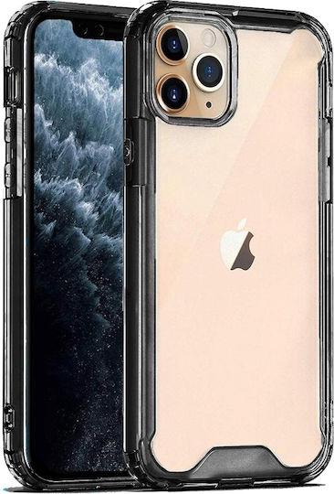 Tel Protect Acrylic Umschlag Rückseite Silikon Schwarz (iPhone 12 Pro Max)