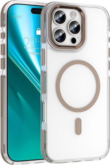 Etteri Icy Mag Back Cover Σιλικόνης / Πλαστικό Χρυσό (iPhone 16 Pro)