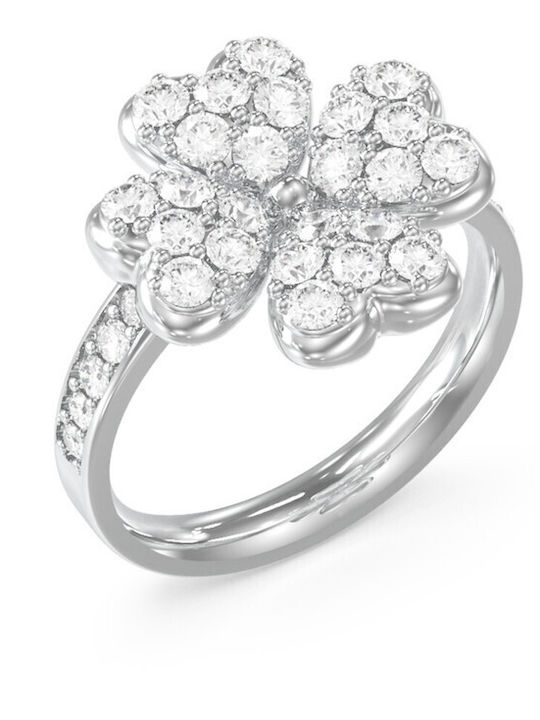 Guess Women's Ring with Zircon Steel