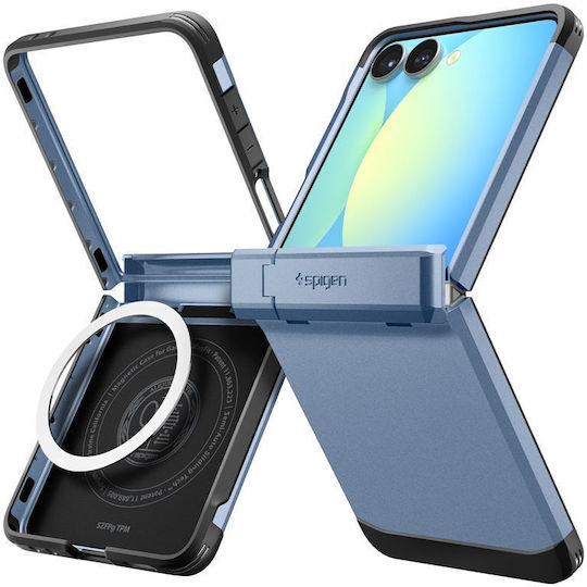 Spigen Tough Armor Pro Magsafe Книга Силикон / Пластмаса Син (Galaxy Z Flip7)