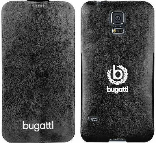 Bugatti Flipcase Back Cover Μαύρο (Galaxy S5)