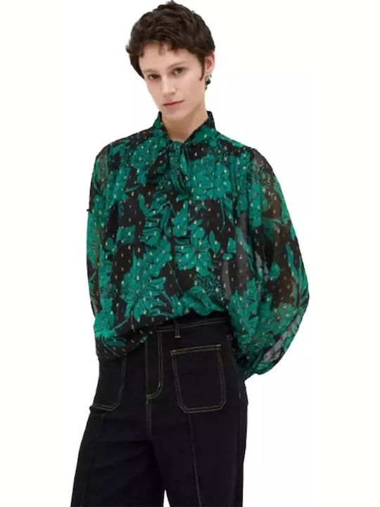 Women's Blouse Long Sleeve Floral Wild Flower