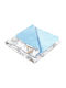 Kidizi Decke Wickeltücher für Kinderzimmer Baumwolle Blau 100x78cm