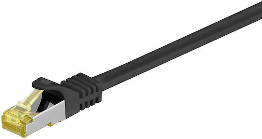 Wentronic U/UTP Cat.7 (10Gbps) Καλώδιο Δικτύου Ethernet 0.5m Μαύρο