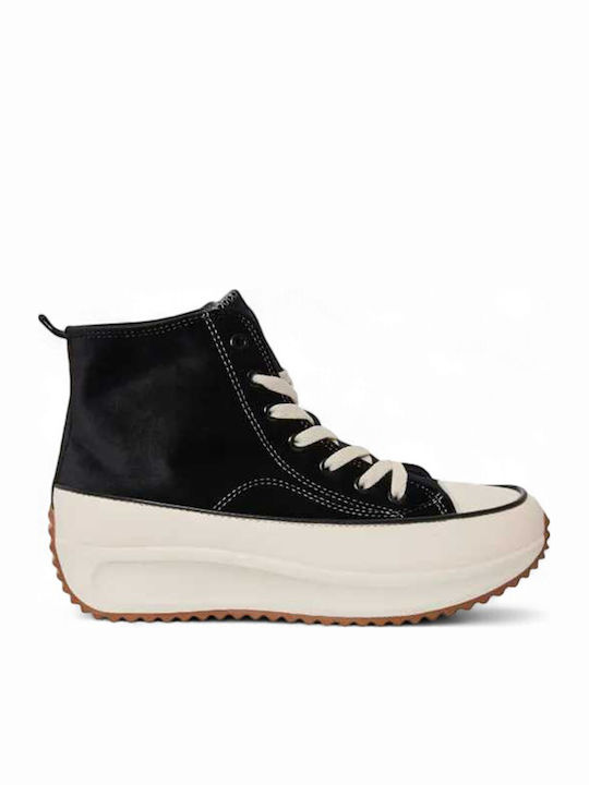 Γυναικεία Flatforms Μποτάκια Μαύρα