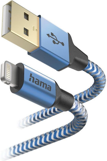 HAMA Cablu USB-A La Lightning Albastru 1.5m 00201553