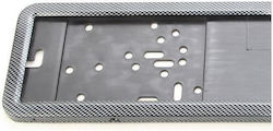 Alista Home Car License Plate Frame Front Metallic Black Carbon 1pcs