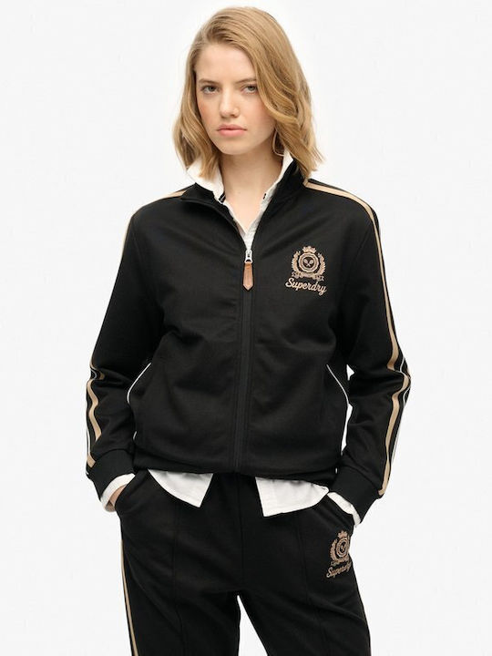 Superdry Country Club Ζακέτα Μαυρο