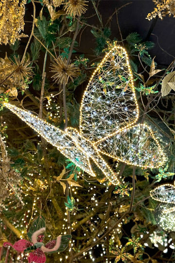 Kaemingk Iluminată De Crăciun Metalică Figurină Înălțime 58cm.