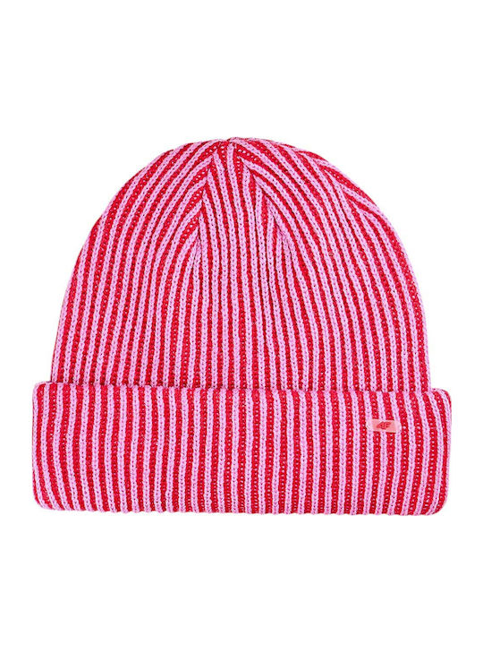 Beanie Männer Beanie Gestrickt in Fuchsie Farbe