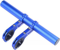 Extensie Ghidon Bicicletă Trotinetă Electrică Suport Telefon Trotinetă Pedometrul Claxon 20 Cm Include Bandă De Cauciuc Antizgârieturi Ghidon Fixato Albastru