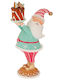 Santa Claus Light Blue 34x20x13cm