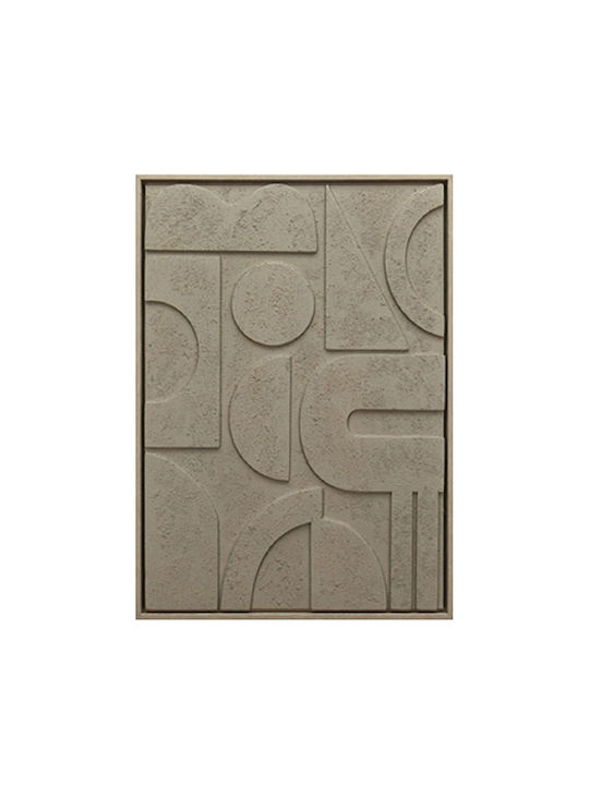 Espiel Panou 3D Bej PVC MDF 50x70x3cm Cod Fal411