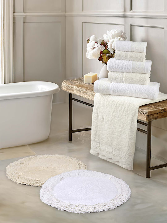 Nima Bath Towels Set 3 pcs Amour Ivory Weight 4...