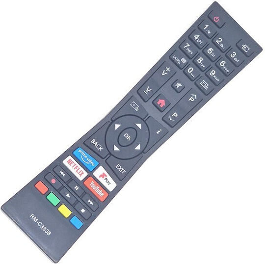 Rm-c3338 Kntech Remote Control Jvc Led Netflix 4k Saa3010 Sys02