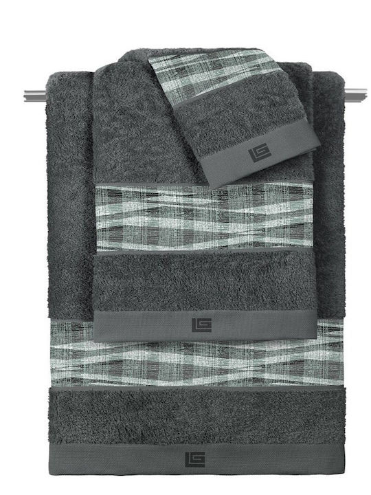 Guy Laroche Bath Towels Set 3 pcs Active Mint-Anthracite Weight 500gsm
