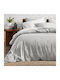 My Home Luxury Duvet Cover Set Single with Pillowcase 160x240 Gray