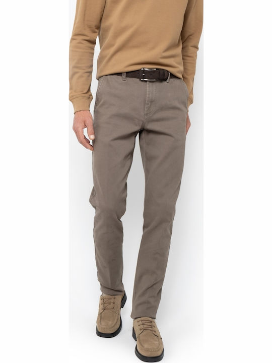 Men's Chino Elastic Trousers Beige