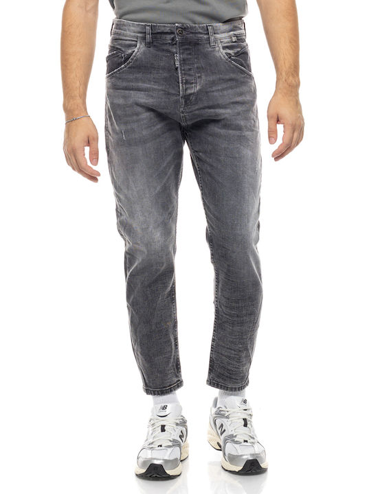 Monaco Herren Jeanshose Gekürzt Elastisch Gray