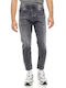 Monaco Herren Jeanshose Gekürzt Elastisch Gray