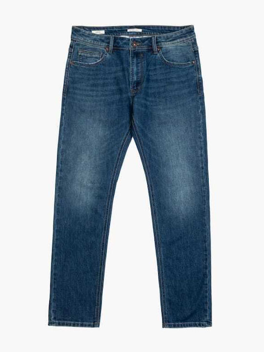 Ανδρικό Παντελόνι Τζιν με Regular Εφαρμογή Dark Wash
