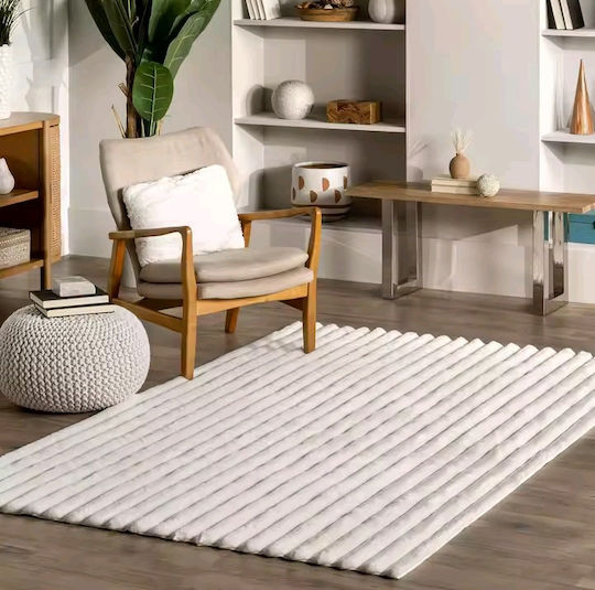 Natural Home Rug Rectangular Off White