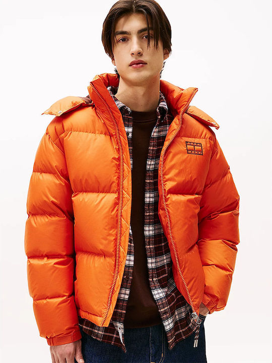 Tommy Hilfiger Geacă Puffer Impermeabilă Portoc...
