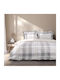 Nima Arthur Σετ Σεντόνια Μονά 170x260εκ. Grey-beige (3τμχ)