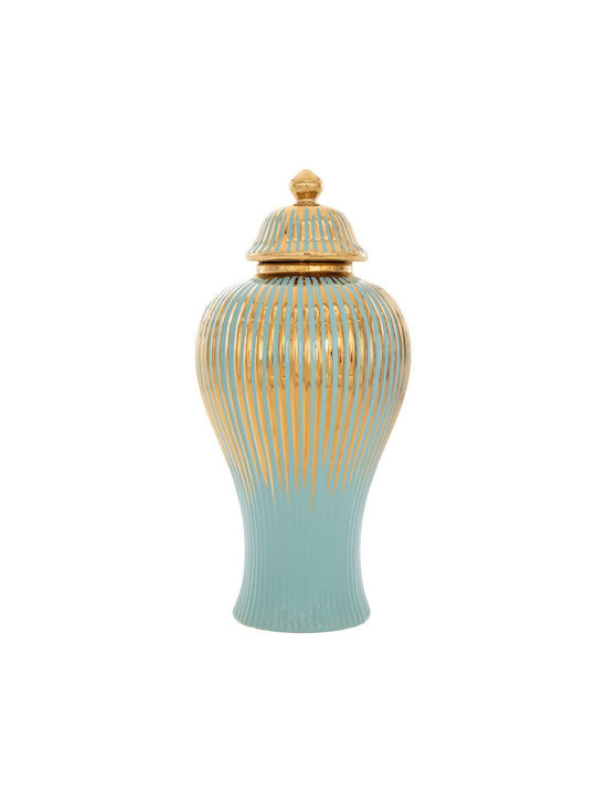 Iliadis Decorative Vase Turquoise 19.5x19.5x41cm