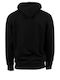 Pull Over Hoody Sweatshirt mit Kapuze Schwarz