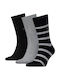 Tommy Hilfiger Herren Einfarbige Socken Black/Grey 3Pack