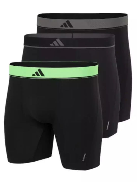adidas Flex Herren Boxershorts Schwarz 3Packung