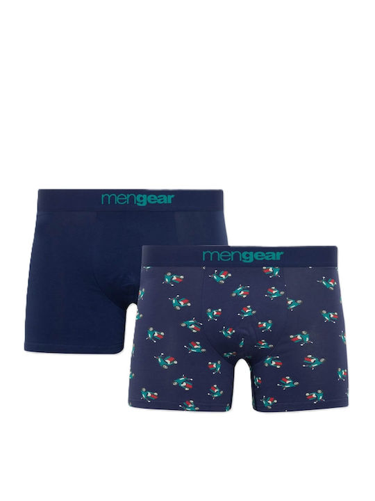 Mengear Men's Boxers Indigo Blue 2Pack