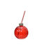 Kaemingk Weihnachtlich Glas Glas Rot L10.5xB9.7xD9.7cm.