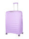 RCM Large Hard Purple Suitcase With 4 Wheels Height 76cm