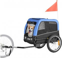 Vevor Bicycle Trailer for Dogs up to 30kg Blue Vevor Bicycle Trailer for Dogs up to 30kg Blue