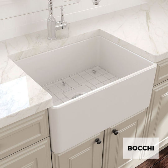 Bocchi Drop-In Küchenspüle Porzellan M51xB46.5cm Weiße