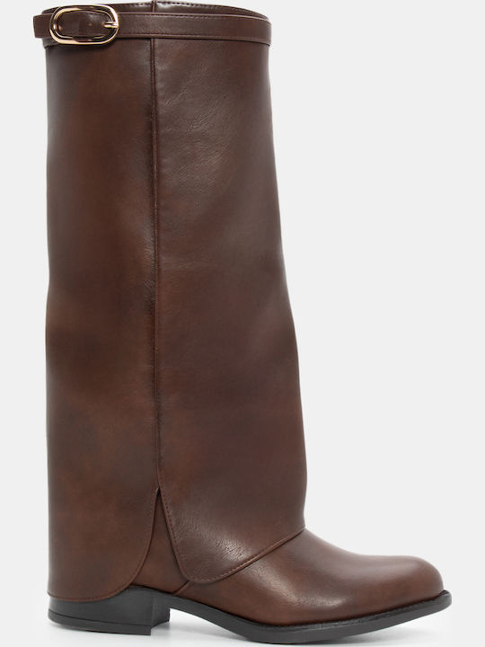 Luigi Damenstiefel Braun