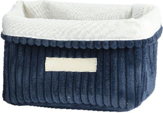 Kaemingk Декоративна кошница Текстил Blue 20x14x14бр