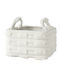 Kaemingk Декоративна кошница Слама с дръжки White 30x20x18бр