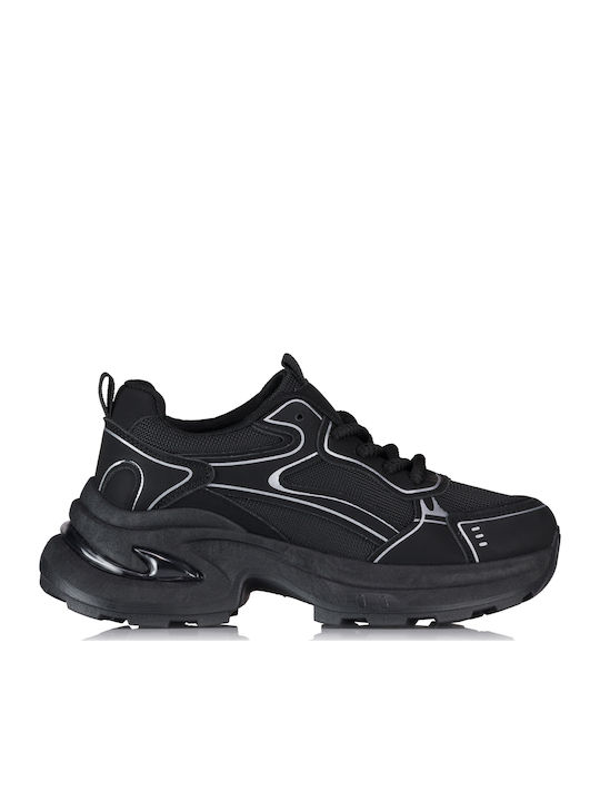 Damen Chunky Sneakers Schwarz