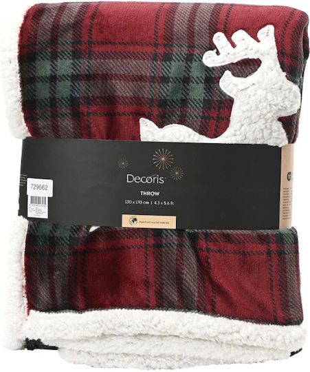 Decke für Couch Aus Recycling Sherpa Bestickt Elch 170x130x0cm Einfarbig Kaeming Decke für Couch Aus Recycling Sherpa Bestickt Elch 170x130x0cm Einfarbig Kaeming