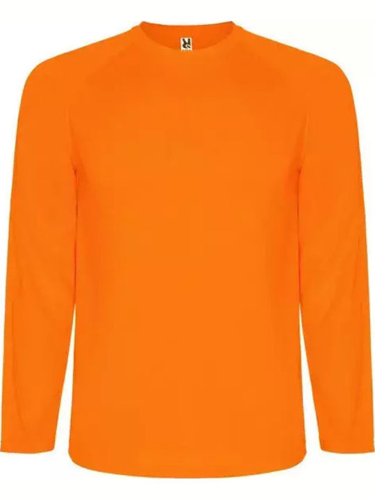 Roly Мъжки рекламен суитшърт Fluor Orange